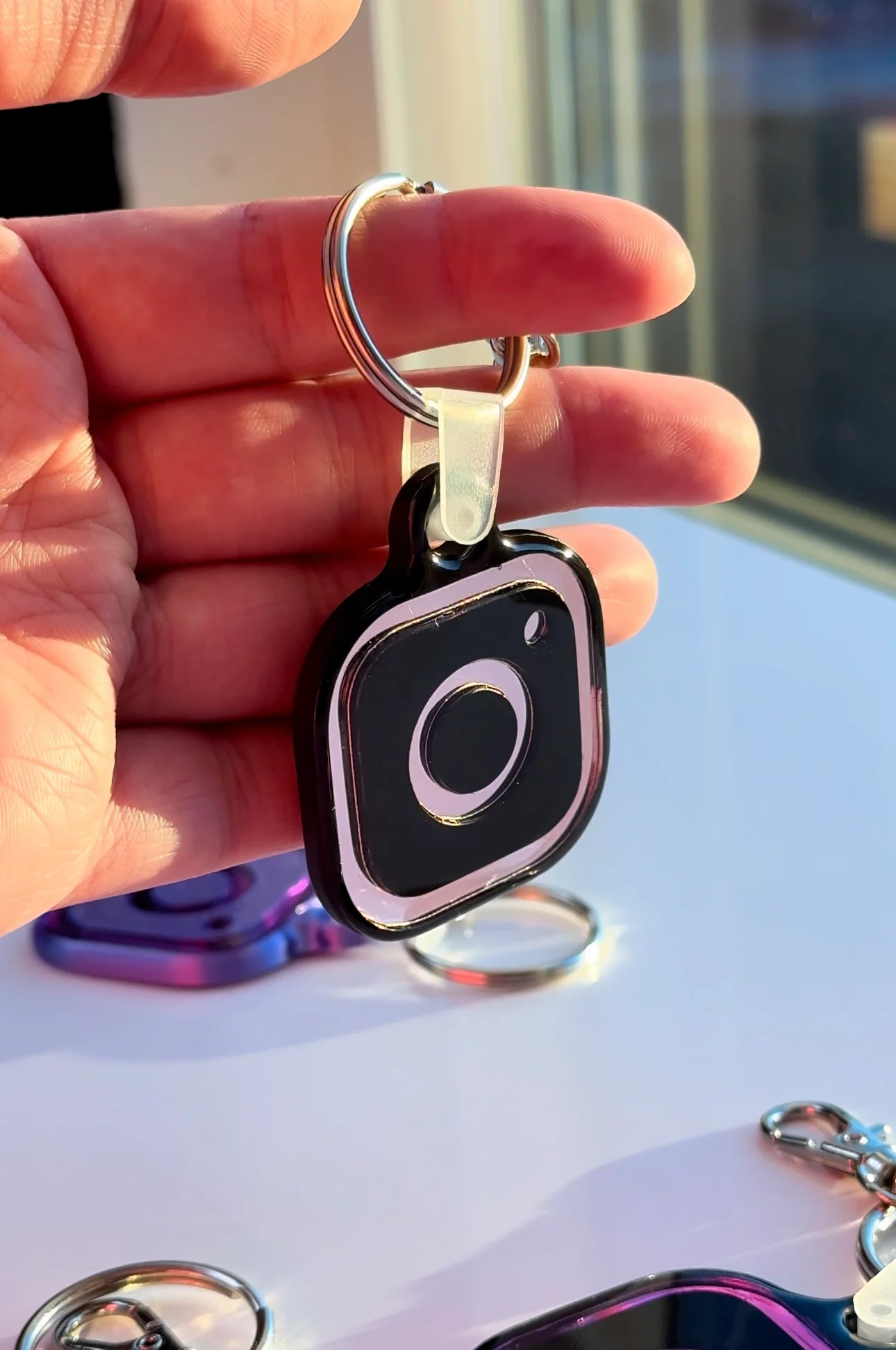 NFC Instagram with Mirror Logo KeyChain Free US Delivery - Image 10